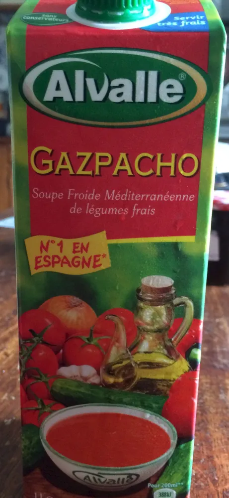 Gazpacho - Soupe froide méditerranéenne de légumes frais