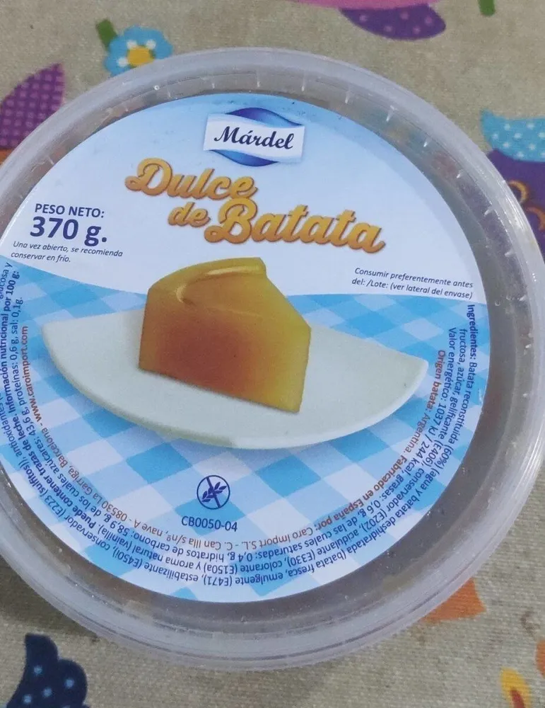 Dulce de batata
