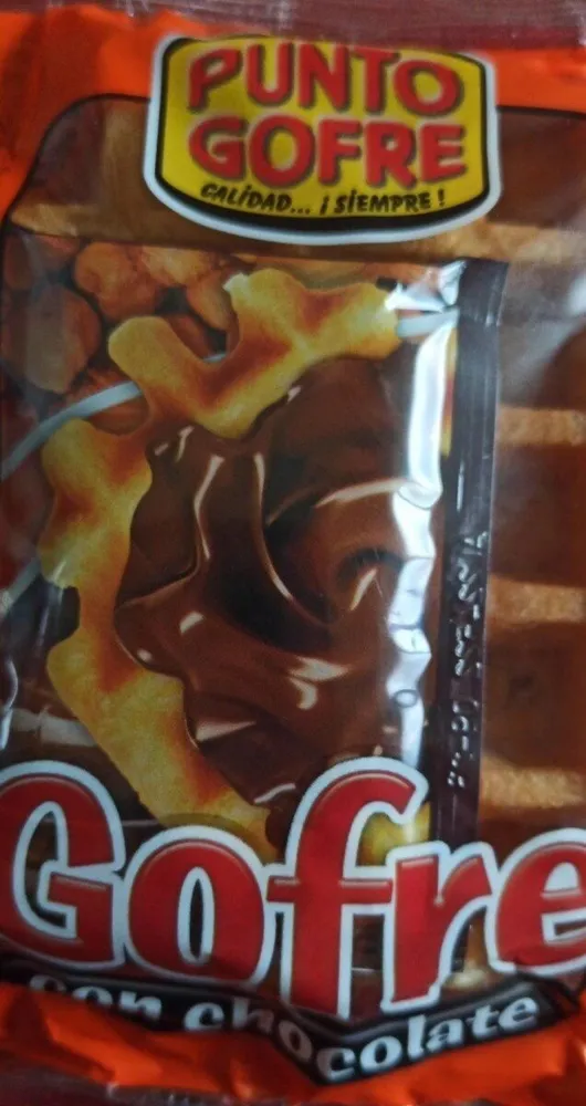 Gofre con chocolate