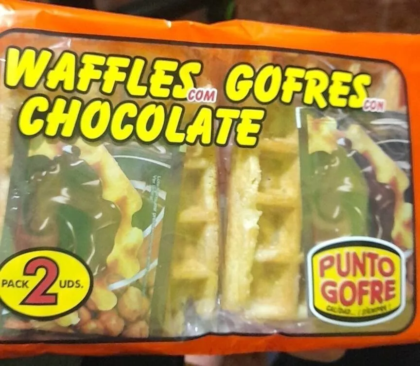 Gofres con chocolate