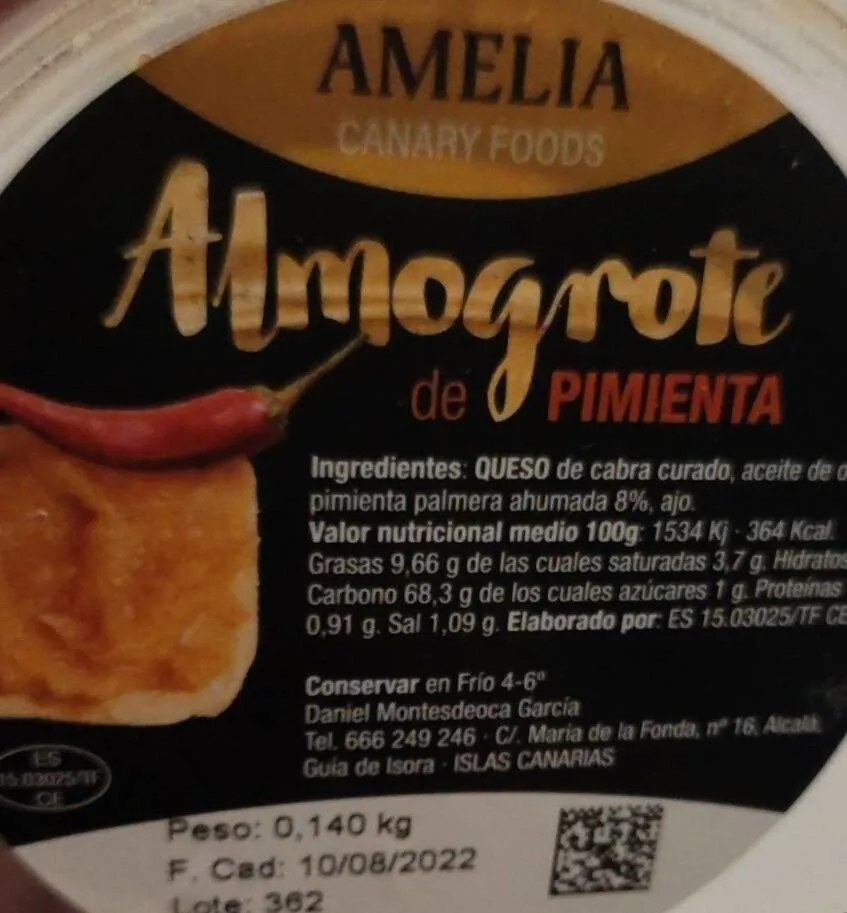 Almogrote de Pimienta