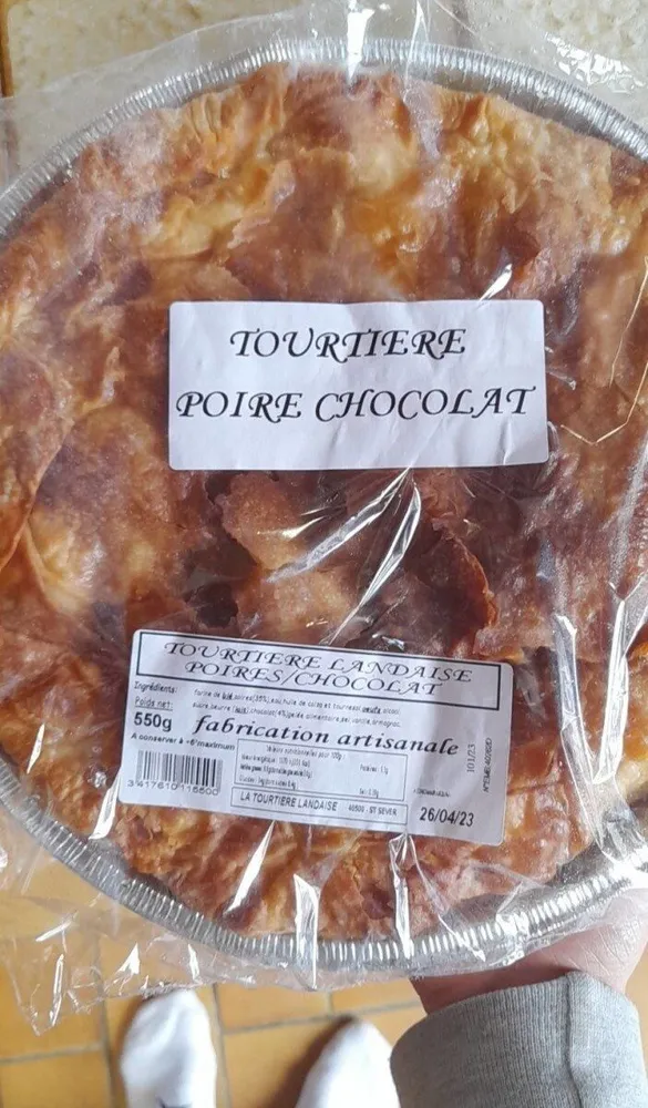 Tourtière poire chocolat