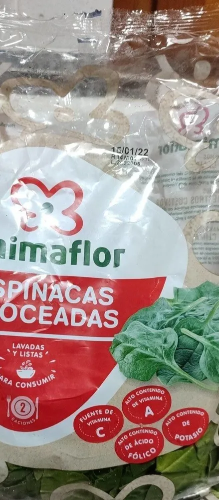 Espinacas troceadas