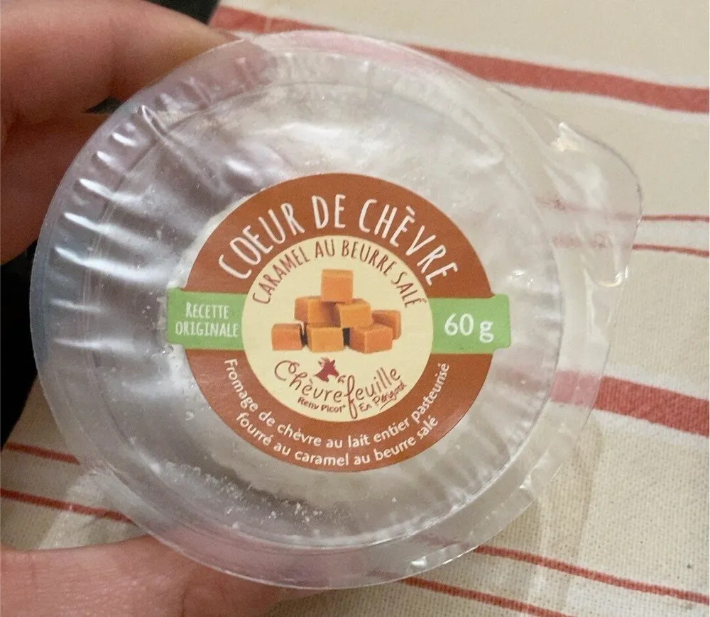 Coeur de chèvre, caramel au beurre salé