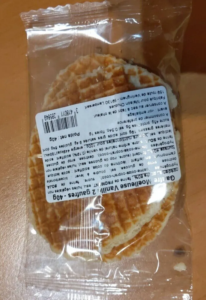 Gaufres moelleuses vanilles 2 gaufres