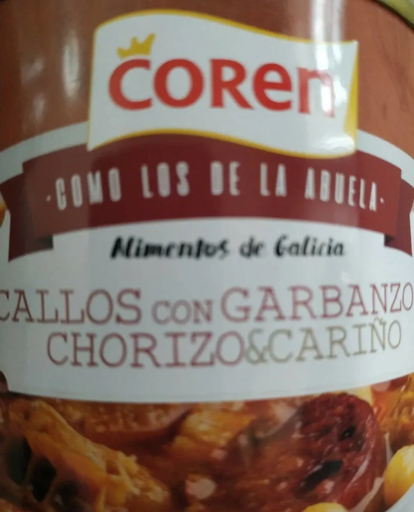 Callos con garbanzos