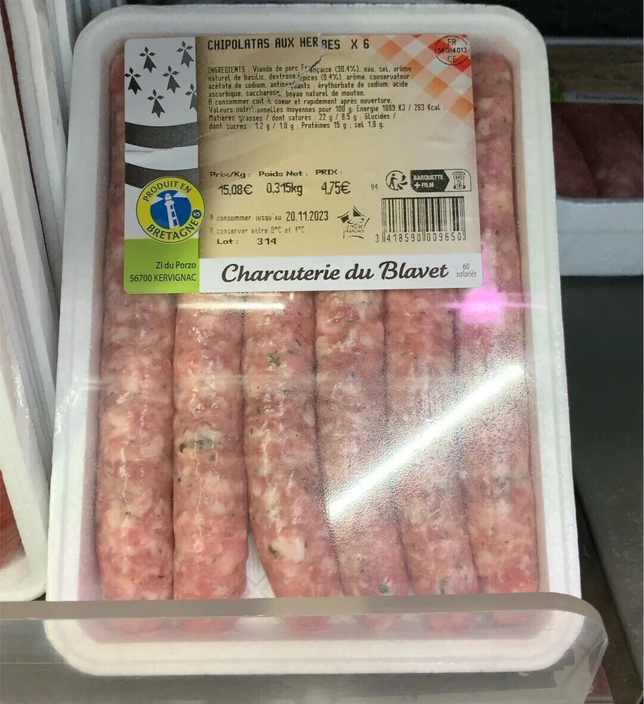 Chipolatas aux herbes