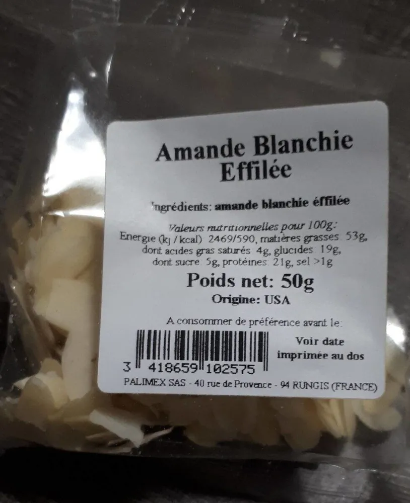 Amande blanchie Effilée
