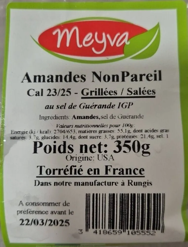 Amandes non pareil