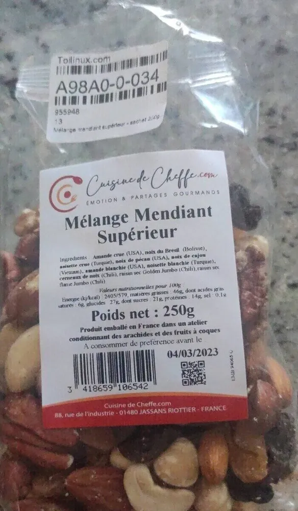 Mélange mendiant supérieur