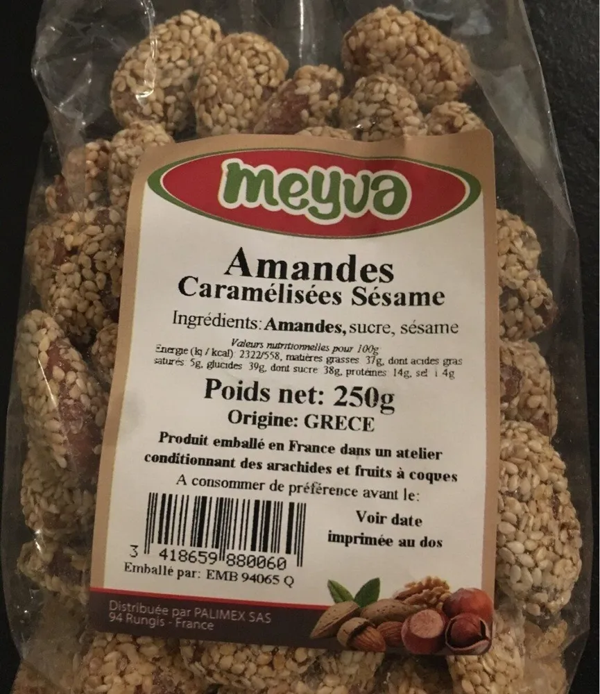 Amàdes  caramelisees sesame