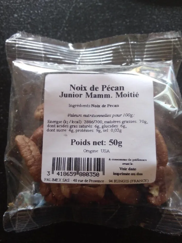 Noix de Pecan Junior Mamm. Moitié
