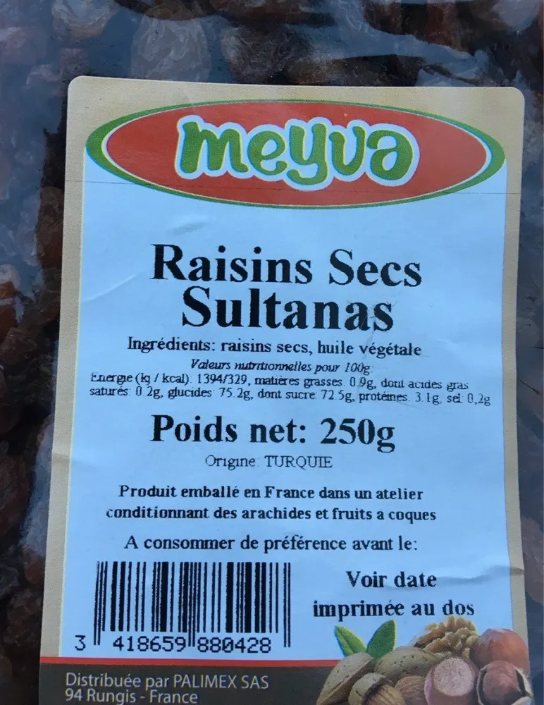 Raisin Sec Sultanas