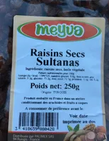 Raisin Sec Sultanas