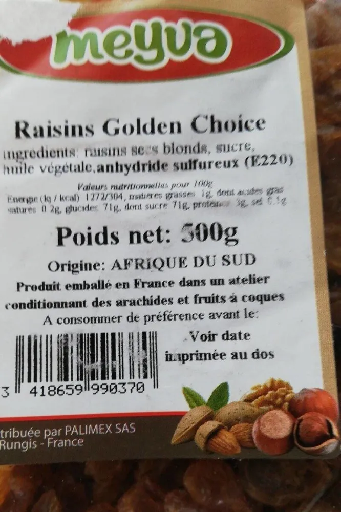 Raisins secs