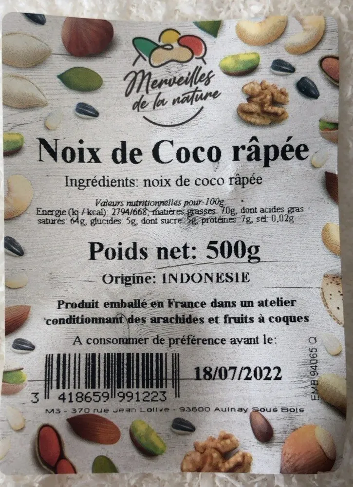 Noix de coco râpée