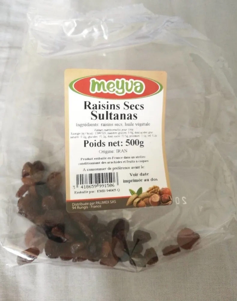 Raisain sec sultanas
