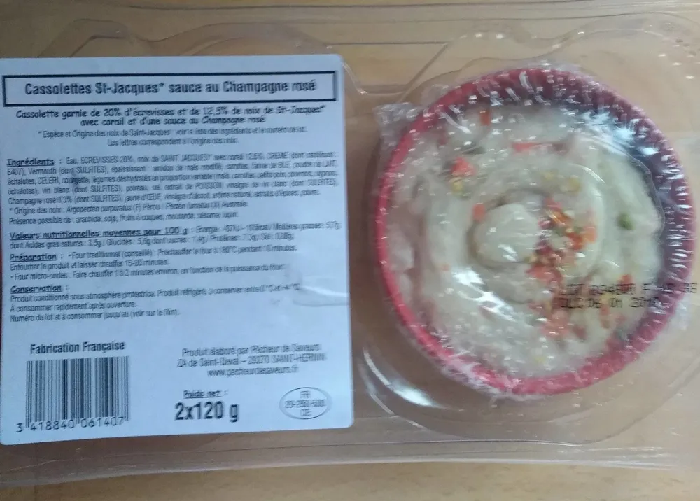 Cassolette de St Jacques