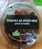 Poulpes au pesto vert, persil et basilic