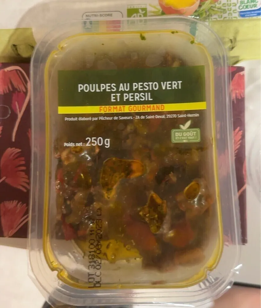 Poulpe au pesto vert