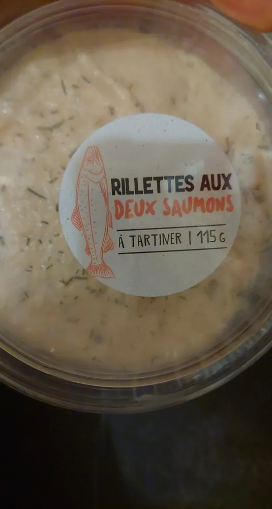Rillettes aux deux saumons et fromage