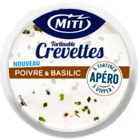 Tartinable crevettes poivre & basilic - 115g - Frais