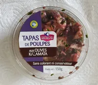Tapas de poulpes aux olives Kalamata
