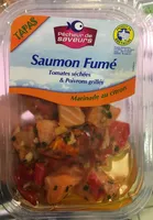 Tapas Saumon fumé tomates séchées & poivrons grillés marinade au citron
