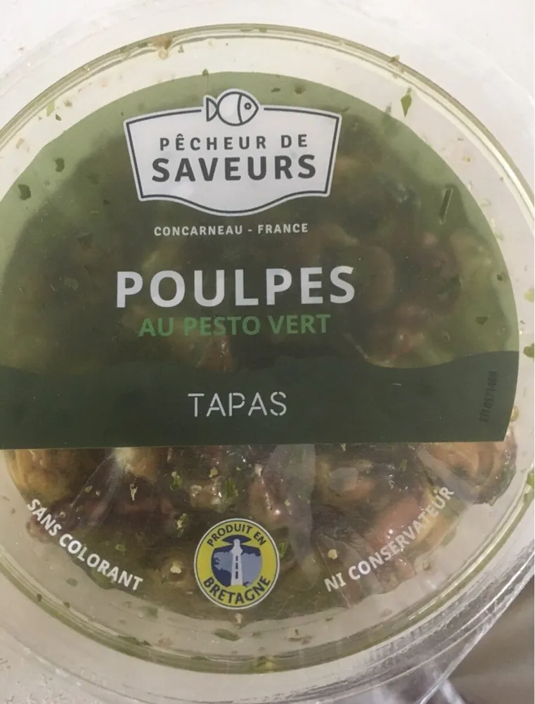 Poulpe au pesto vert