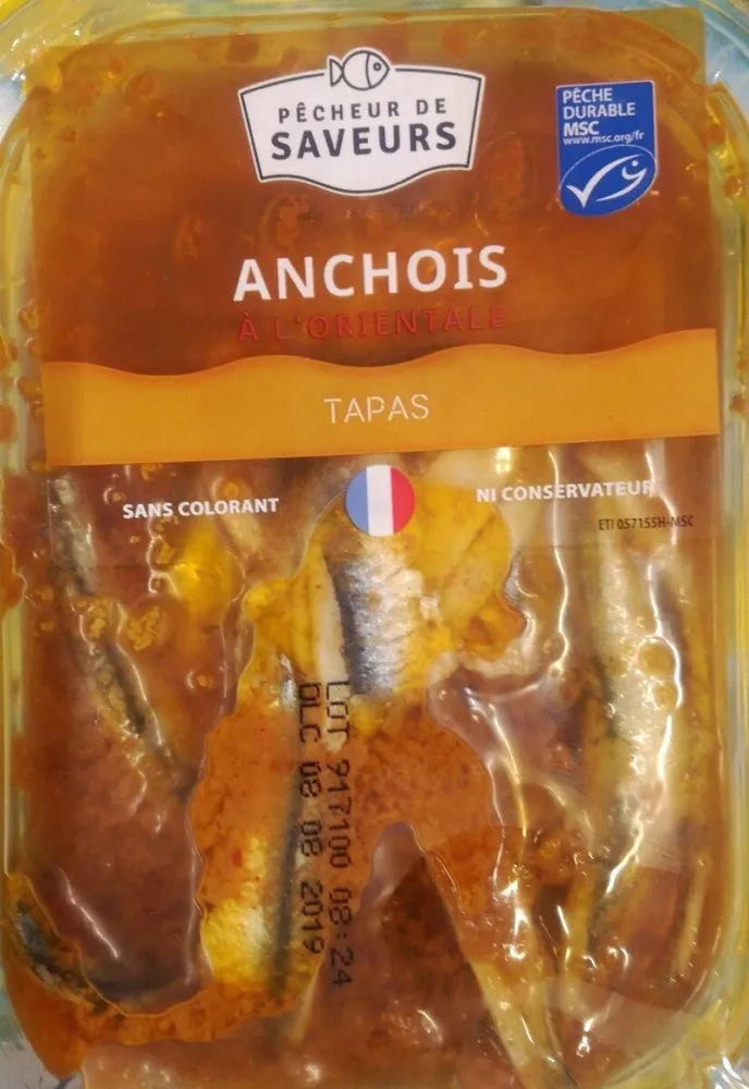 Anchois marinés aux carottes et piments
