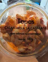 Tapas, calamars à la catalane