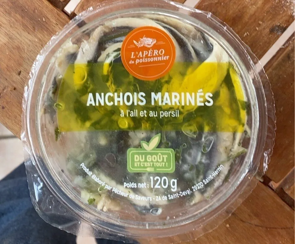 Filets d'anchois à l'ail et au persil