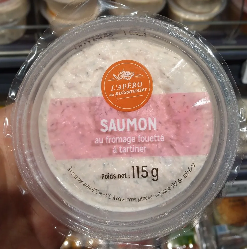 Preparation au saumon et fromage frais
