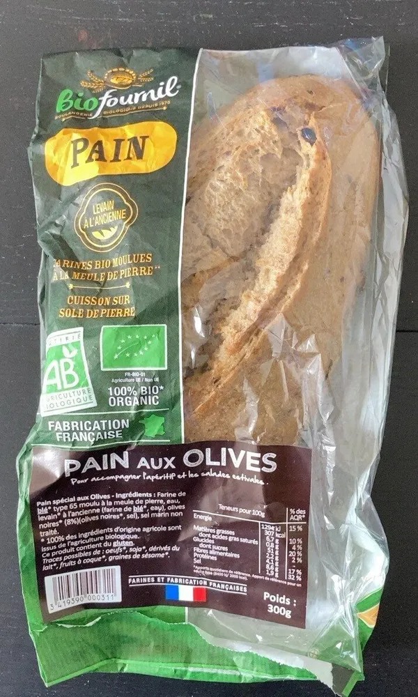 Pain aux olives