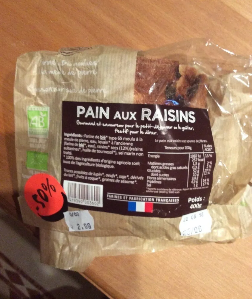 Pain aux raisins