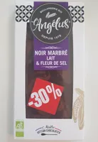 Chocolat noir marbré lait et fleur de sel