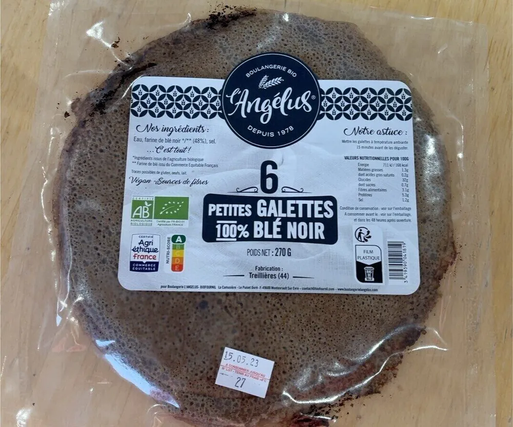 6 Petites galettes blé noir