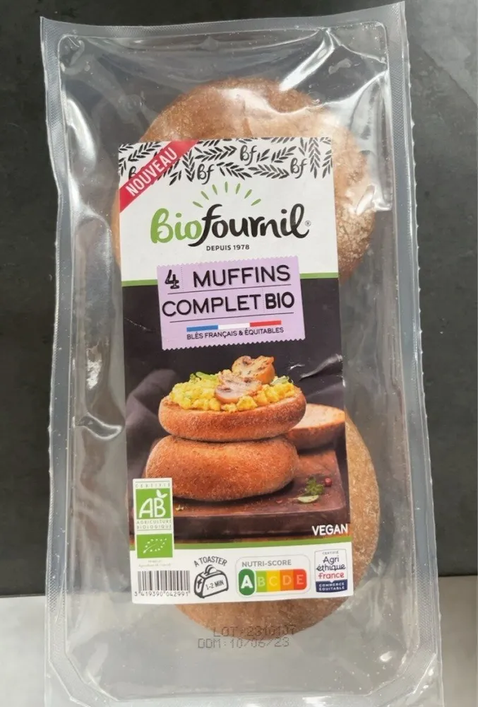Pain Muffins complet bio