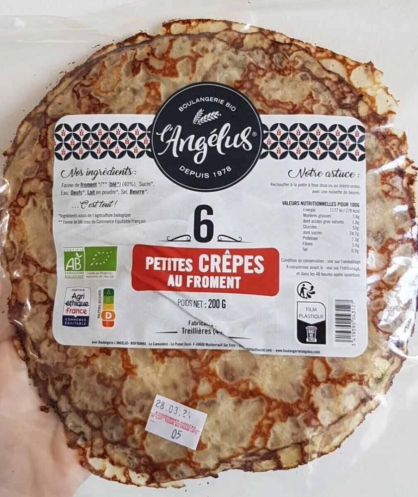 6 Petites crêpes au froment