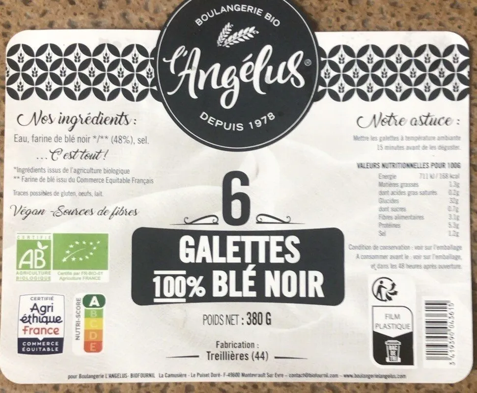 6 Galettes de ble noir