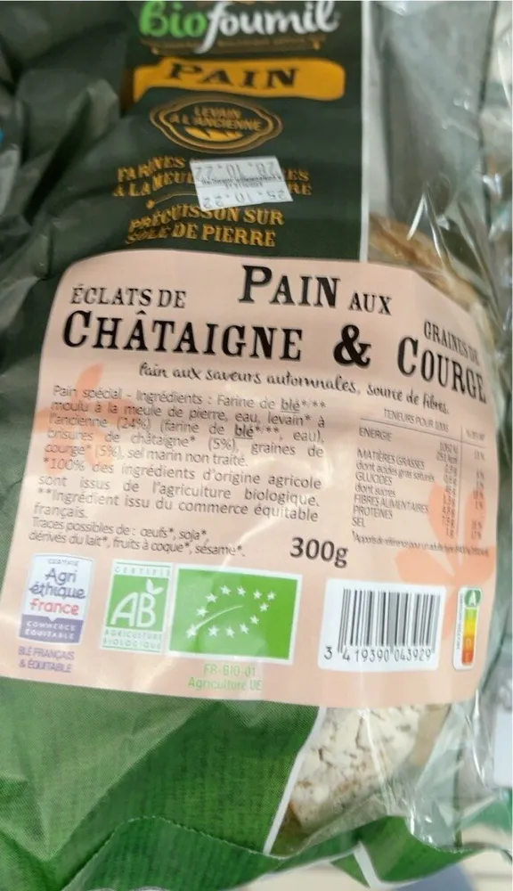 Pain Châtaigne & Courge