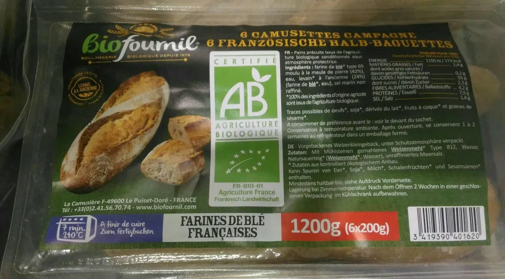 6 Camusettes campagne
