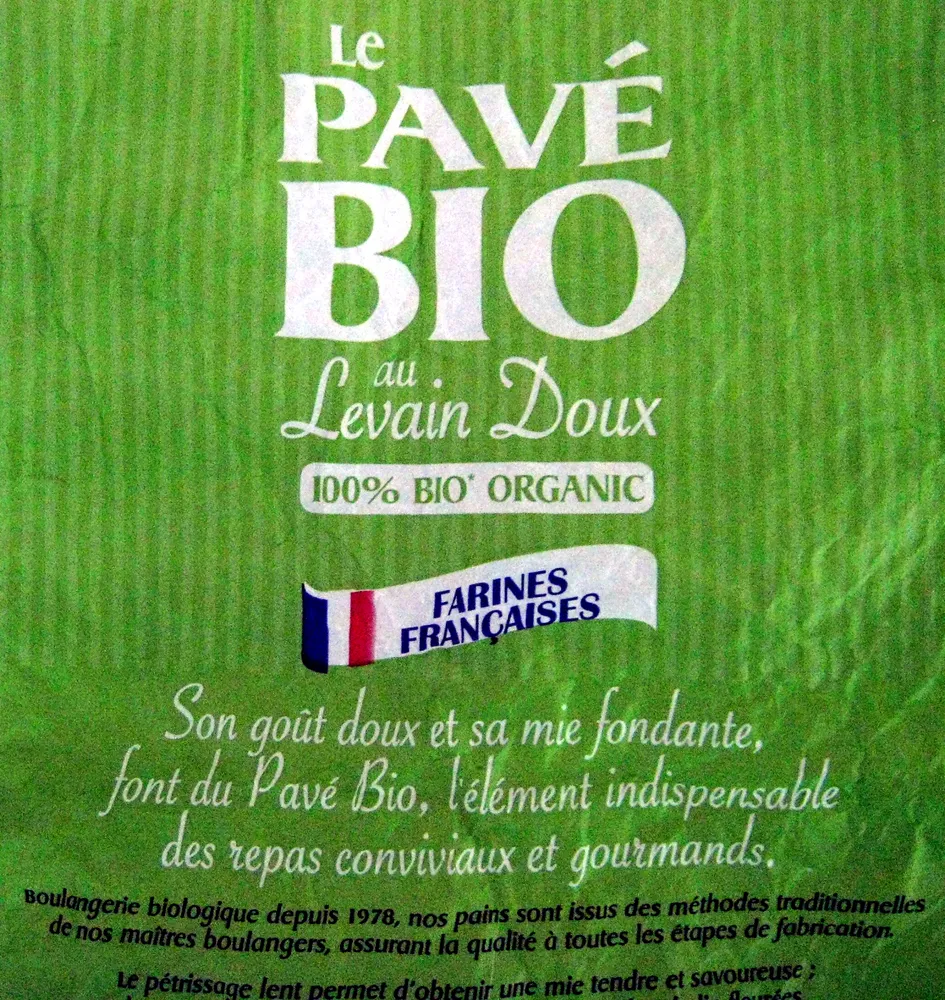 Le pavé Bio au Levain Doux