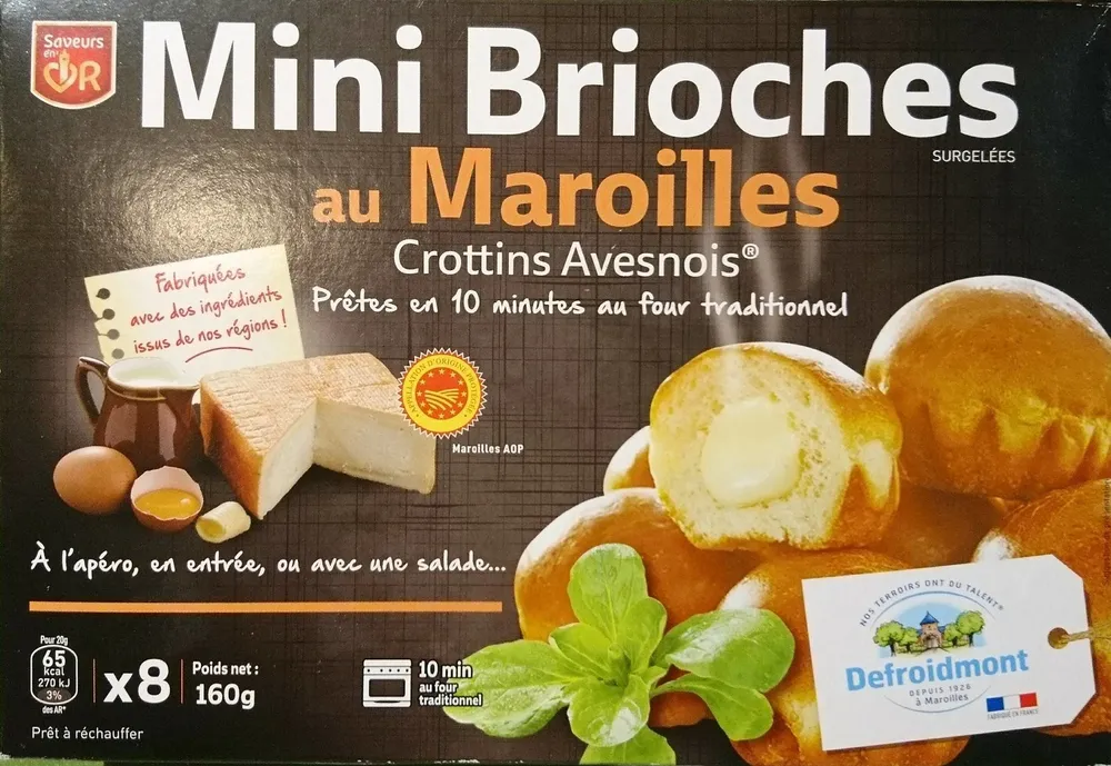 Mini brioches au Maroilles
