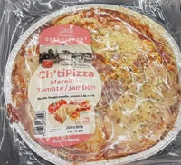 Ch'ti pizza maroilles tomate jambon