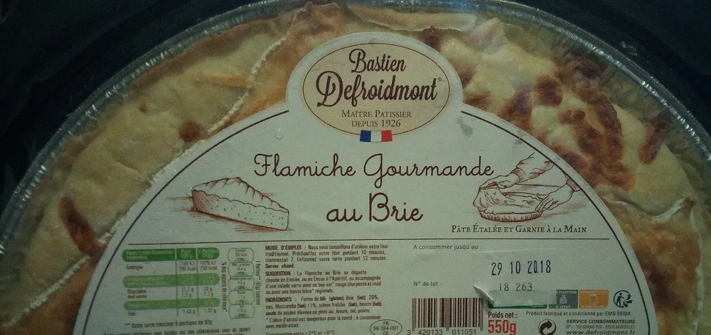 Flamiche gourmande au brie