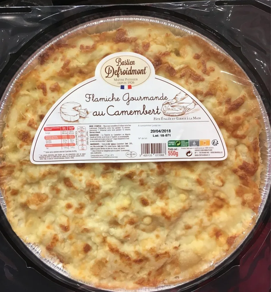 Flamiche gourmande au camembert