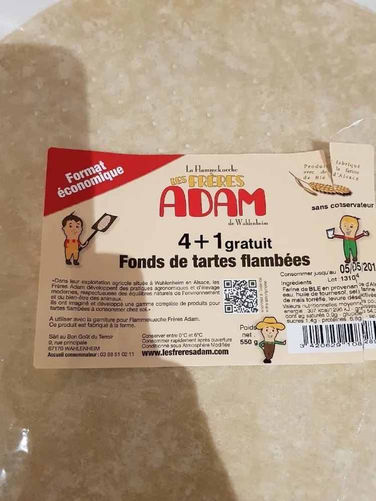 Fonds de tarte flambées