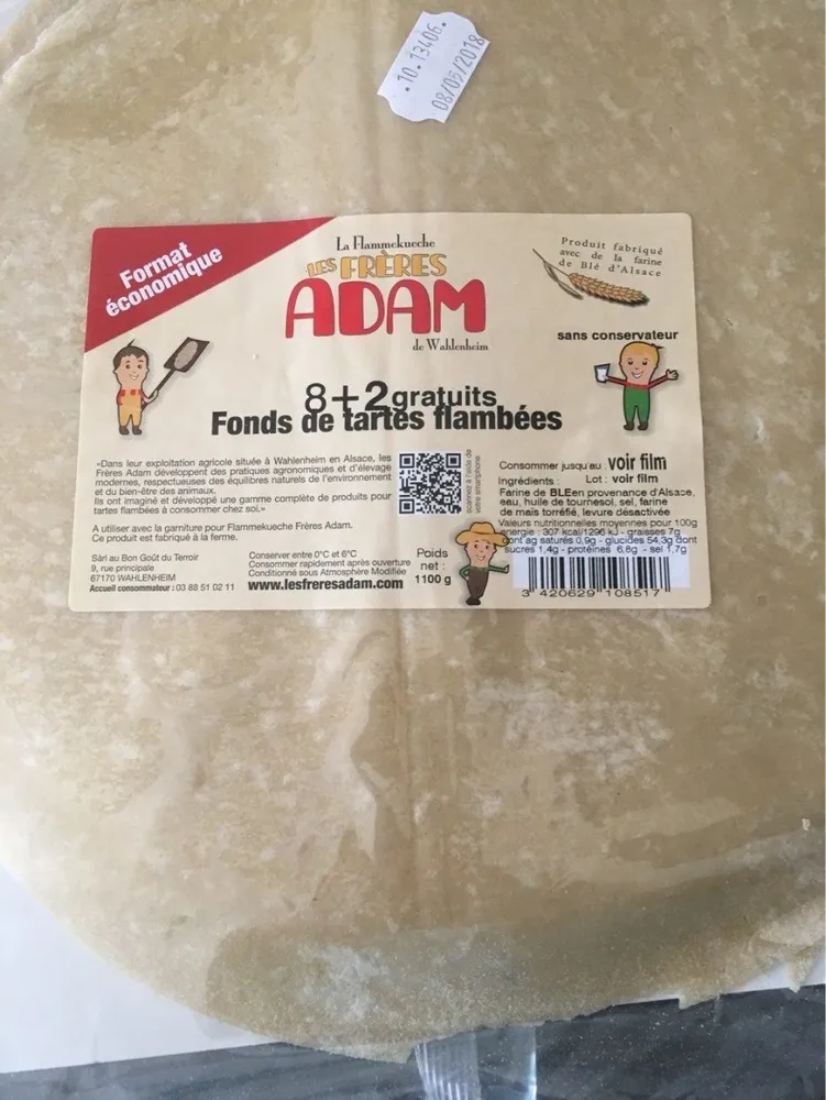 Fond de tartes flambees