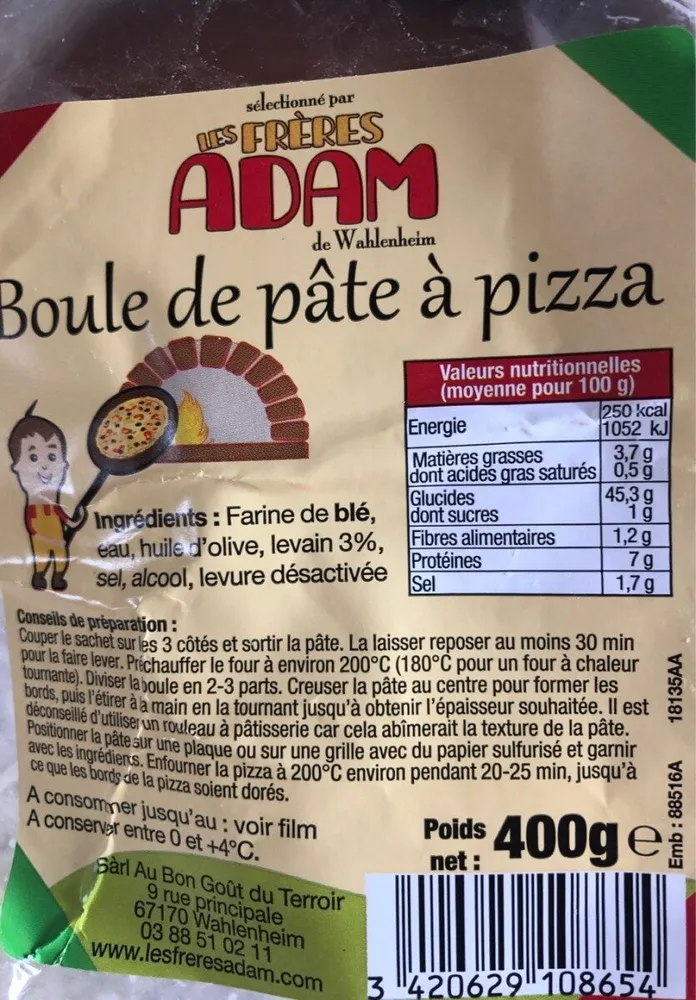 Boule de pate a pizza